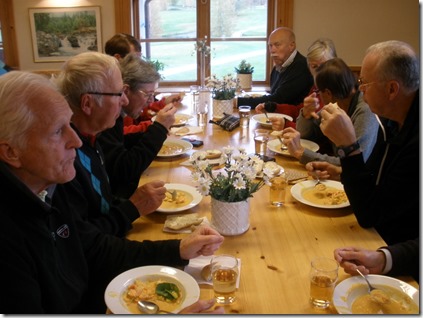 Skaldjursgrytan smakade superbt